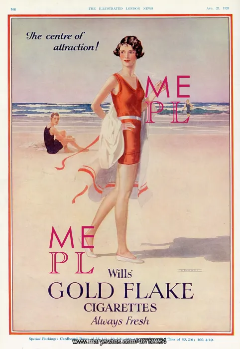 : Wills Gold Flake advert - the centre of attraction : Wills Gold Flake advert - the centre of attraction