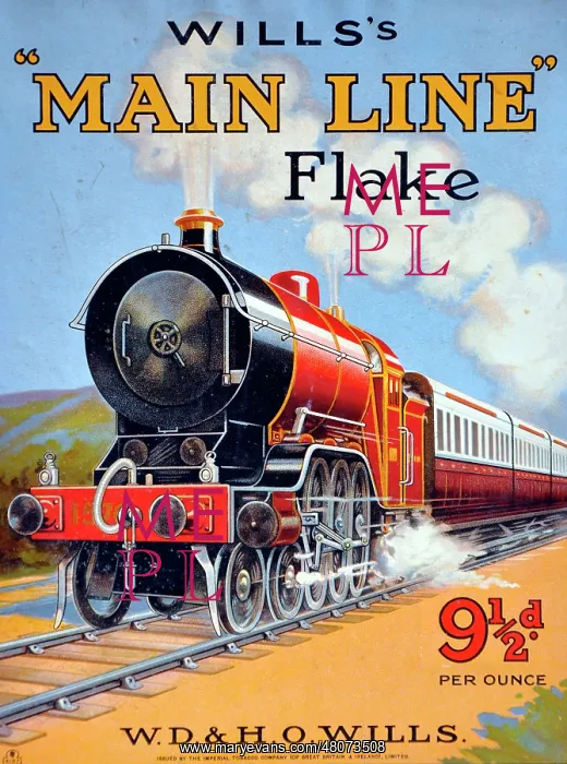 : Wills's Main Line Flake Tobacco : Wills's Main Line Flake Tobacco