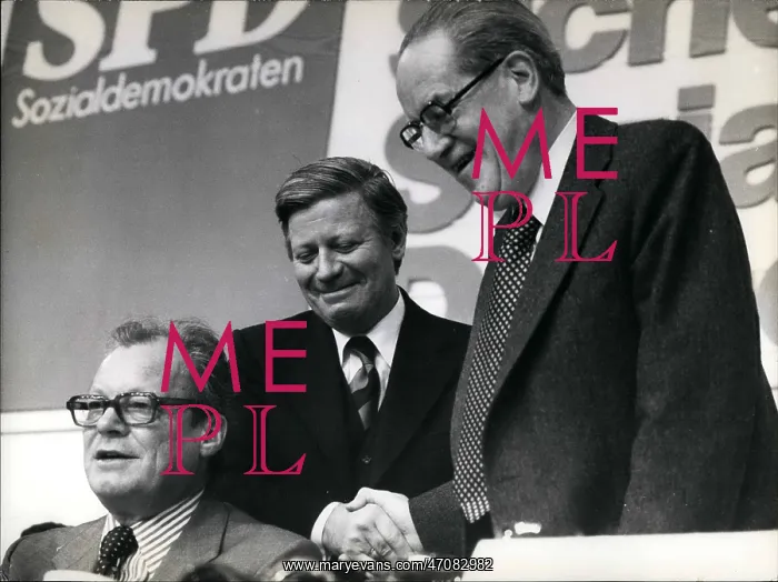 : Willy Brandt, Helmut Schmidt, Herbert Weher, Germany : Willy Brandt, Helmut Schmidt, Herbert Weher, Germany