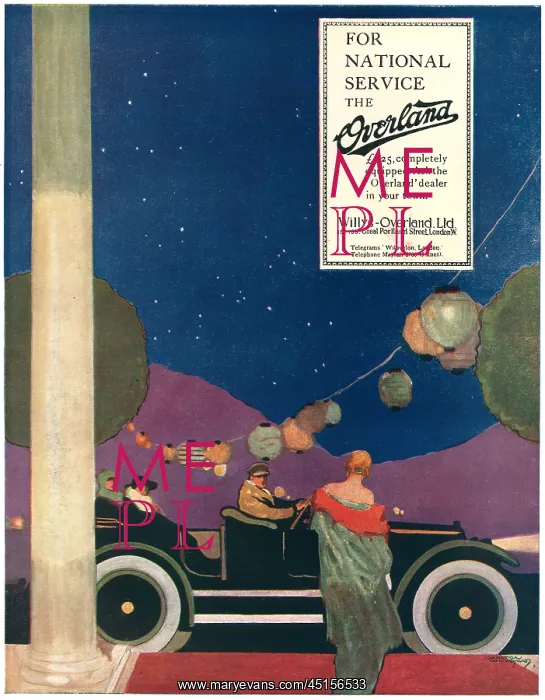 : Willys Overland Advertisement : Willys Overland Advertisement
