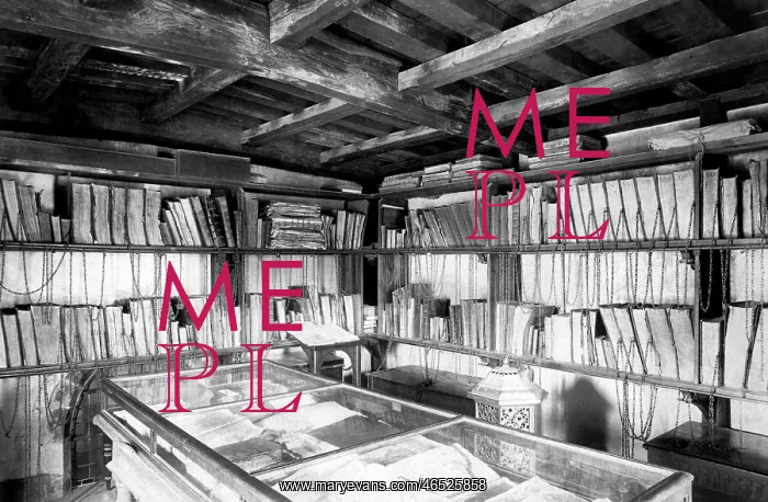  : Wimborne, the Minster, the Chained Library 1899