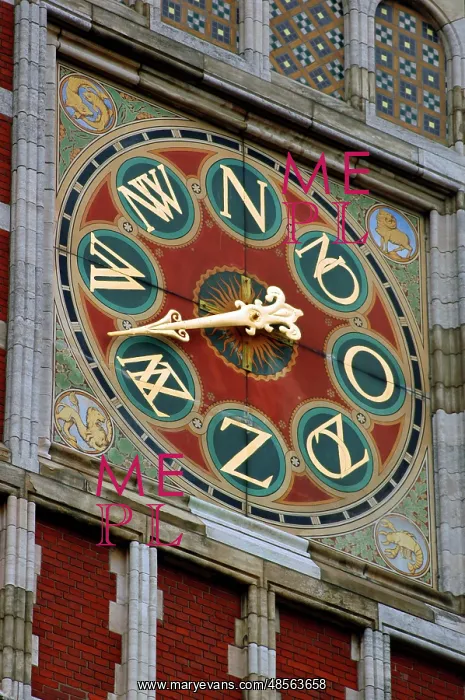 : Wind indicator. Central Station. 19th century. Amsterdam : Wind indicator. Central Station. 19th century. Amsterdam