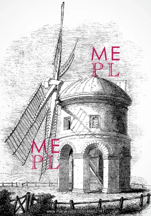 : Wind powered flour mill at Chesterton, Warwickshire : Wind powered flour mill at Chesterton, Warwickshire