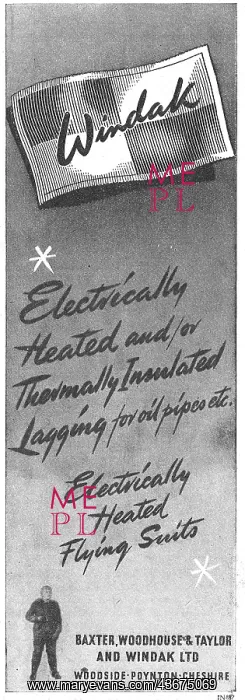 : Windak Electrically Heated Pipe Lagging 1948 : Windak Electrically Heated Pipe Lagging 1948