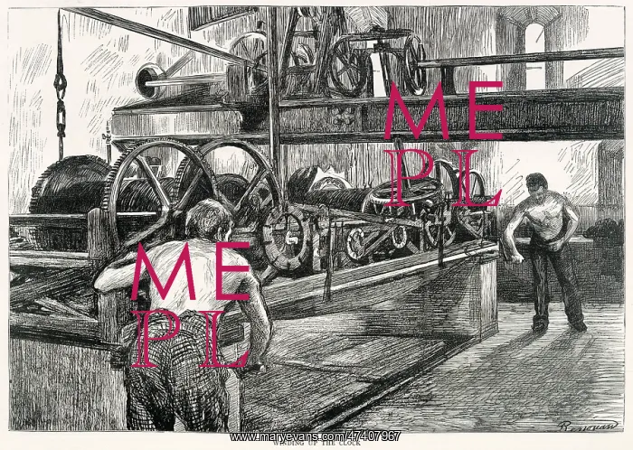 : Winding up Big Ben?s Clock 1877 : Winding up Big Ben?s Clock 1877