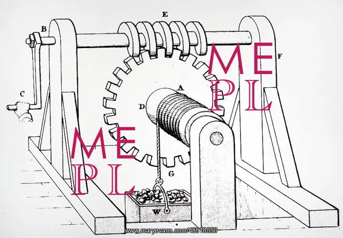 : Windlass for raising weights : Windlass for raising weights