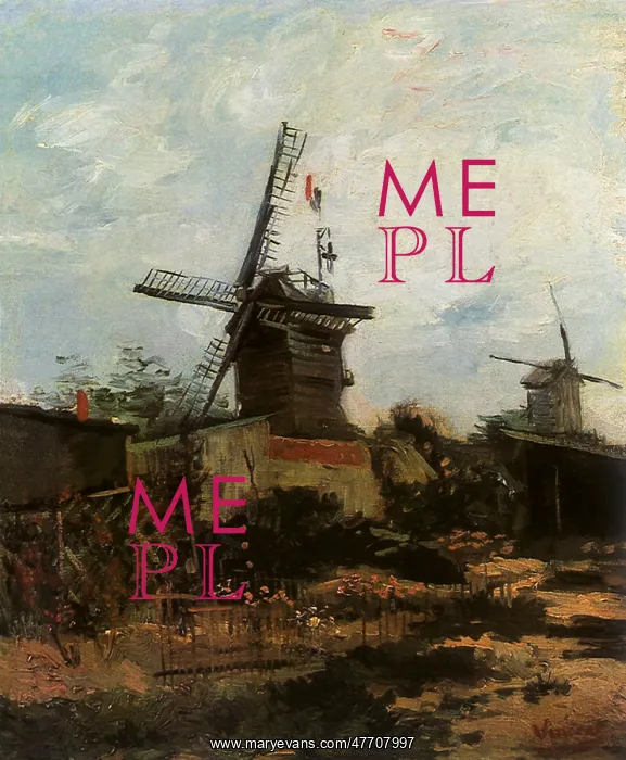 : Windmill in Countryside, by Van Gogh : Windmill in Countryside, by Van Gogh