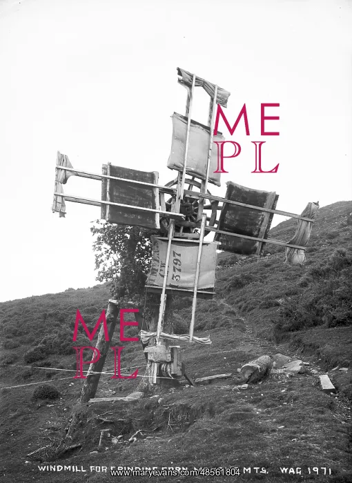 : Windmill for Grinding Corn, Mourne Mts : Windmill for Grinding Corn, Mourne Mts