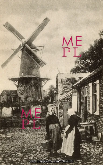 : Windmill with platform, Sluis, Netherlands : Windmill with platform, Sluis, Netherlands