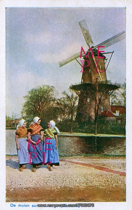: Windmill with platform, Zeeland, Netherlands : Windmill with platform, Zeeland, Netherlands