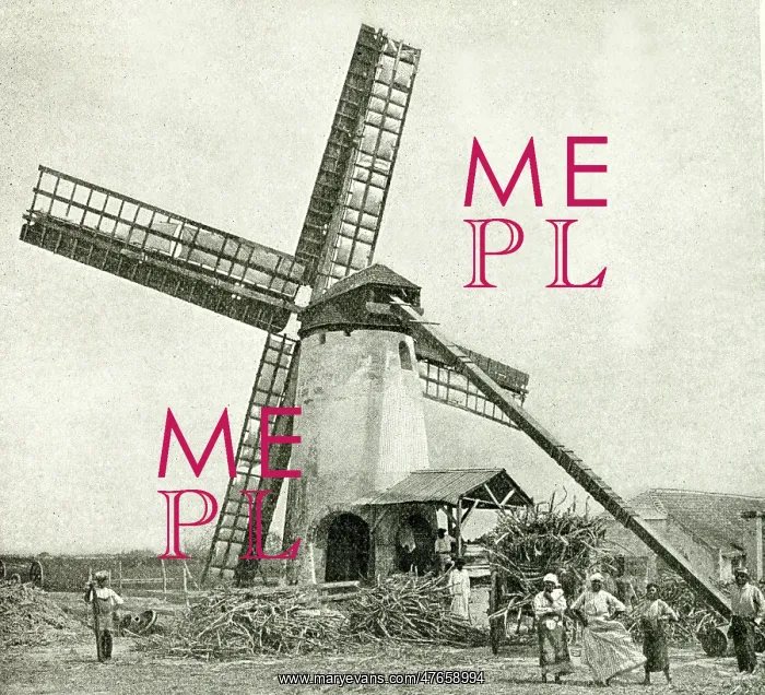 : Windmill for processing sugar cane, Barbados, West Indies : Windmill for processing sugar cane, Barbados, West Indies