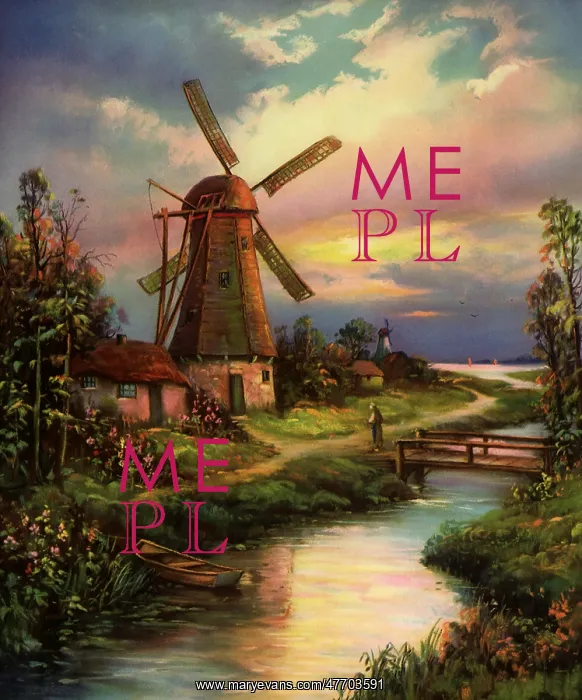 : Windmill and River : Windmill and River