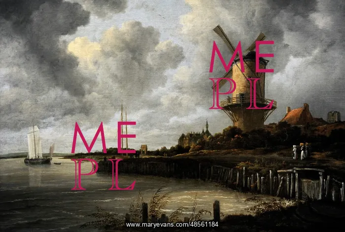 : The Windmill at Wijk bij Duurstede, c. 1668-1670 by Jacob Is : The Windmill at Wijk bij Duurstede, c. 1668-1670 by Jacob Is