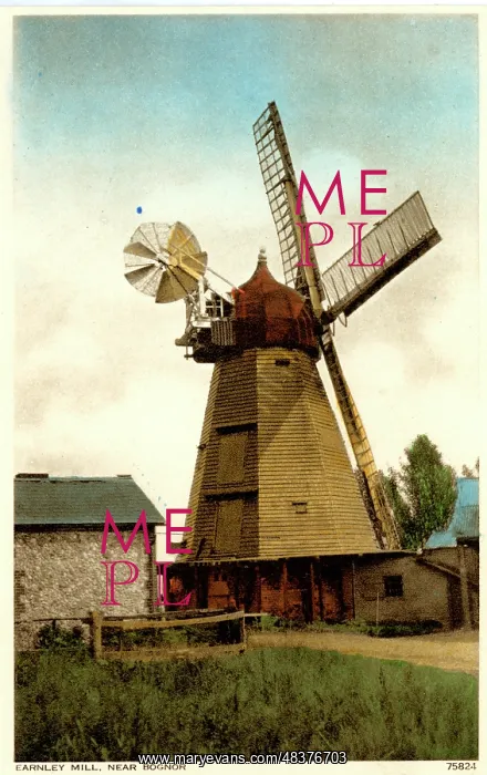 : Windmills of Sussex - Earnley Mill : Windmills of Sussex - Earnley Mill