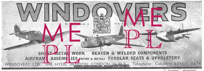 : Windovers - Sheet Metal Work & Airframe Assemblies : Windovers - Sheet Metal Work & Airframe Assemblies