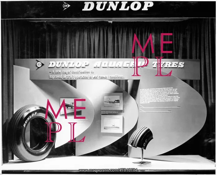 : Window display for Dunlop's Aquagrip tyres : Window display for Dunlop's Aquagrip tyres