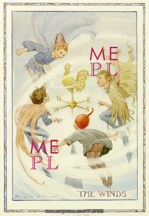 : The Winds - Illustration from the book The Weather Fairies'~~ : The Winds - Illustration from the book The Weather Fairies'~~