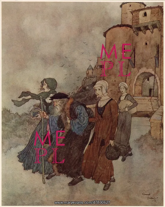 : The Wind's Tale - Edmund Dulac : The Wind's Tale - Edmund Dulac