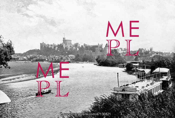  : Windsor Castle from River Thames early 1900s