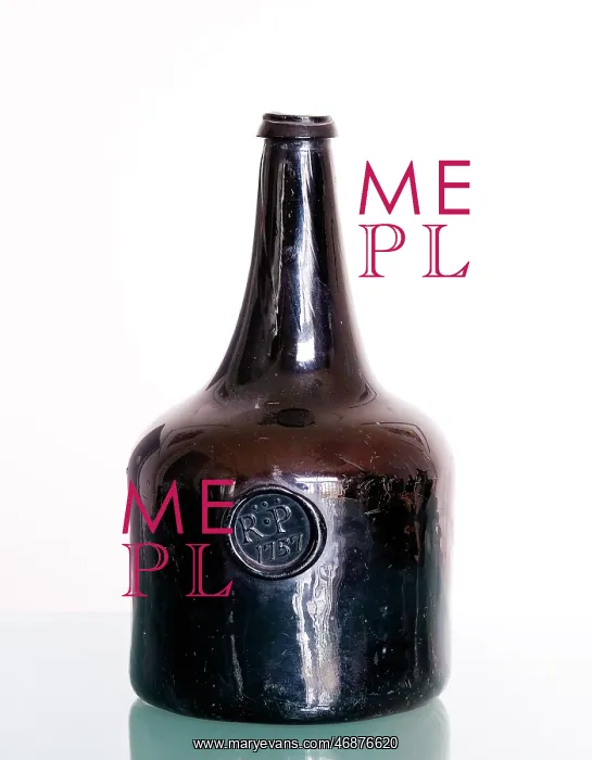 : Wine bottle with seal RP 1757 : Wine bottle with seal RP 1757