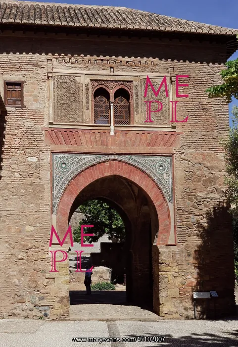 : Wine Gate, Alhambra, Granada, Spain : Wine Gate, Alhambra, Granada, Spain