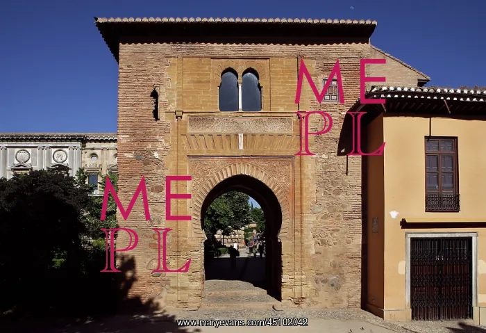 : Wine Gate, Alhambra, Granada, Spain : Wine Gate, Alhambra, Granada, Spain