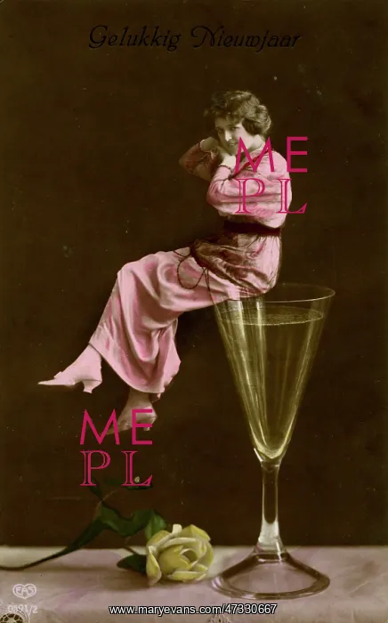  : WINE GLASS AND WOMAN