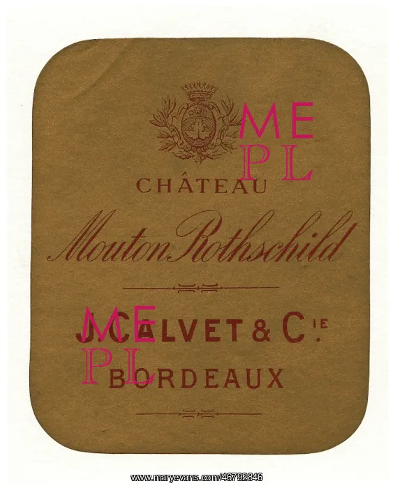 : Wine label > Chateu Mouton Rothschild : Wine label > Chateu Mouton Rothschild
