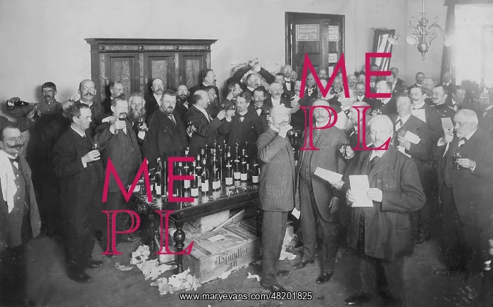 : Wine tasting in the Bavarian Parliament, 1910 : Wine tasting in the Bavarian Parliament, 1910
