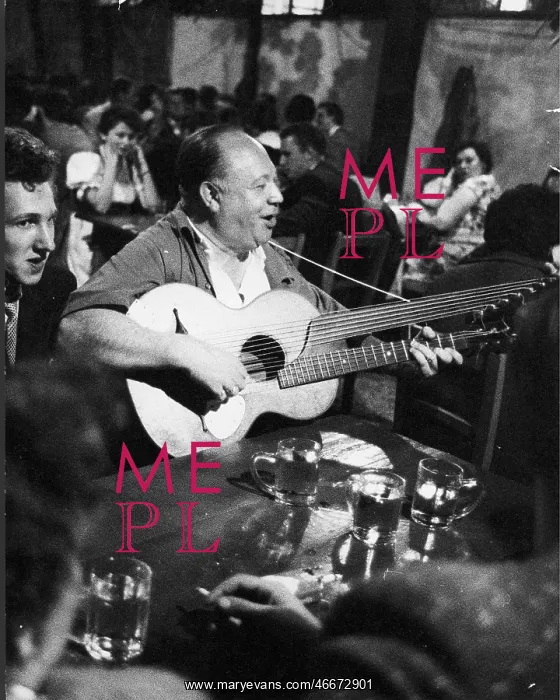 : Wine tavern singer - Vienna - About 1960 : Wine tavern singer - Vienna - About 1960