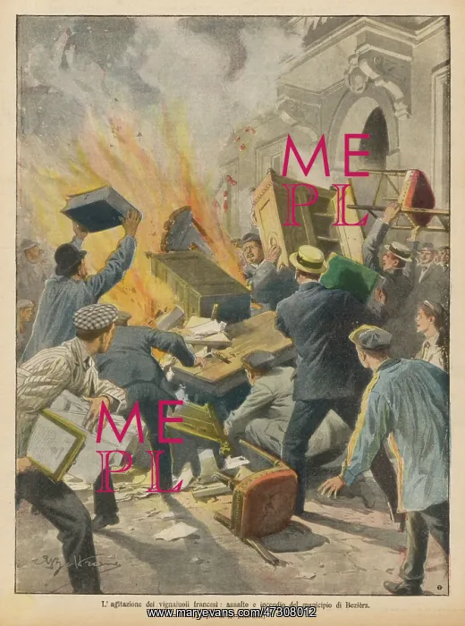 : WINE WORKERS RIOT 1907 : WINE WORKERS RIOT 1907