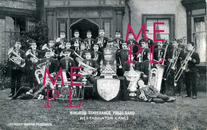 : Wingates Temperance Prize Brass Band, Westhoughton, Lancashi : Wingates Temperance Prize Brass Band, Westhoughton, Lancashi