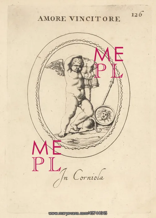 : Winged figure of Amor Victorious : Winged figure of Amor Victorious