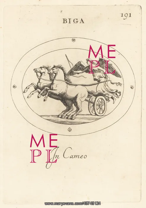 : Winged figure of Victoria driving a biga : Winged figure of Victoria driving a biga