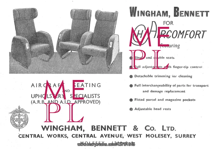 : Wingham Bennett Aircraft Seating & Upholstery : Wingham Bennett Aircraft Seating & Upholstery