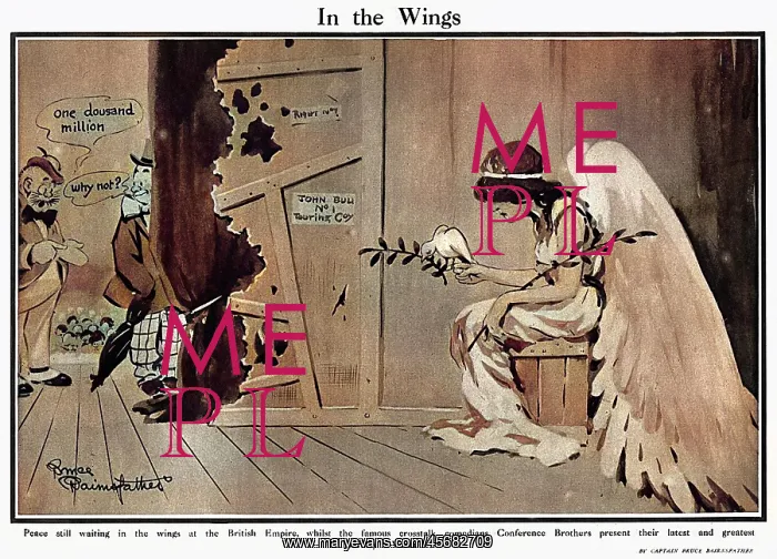 : In the Wings by Bruce Bairnsfather : In the Wings by Bruce Bairnsfather