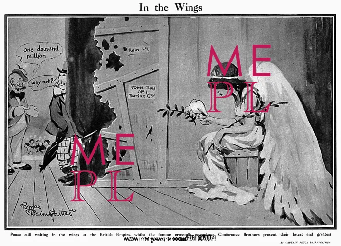 : In the Wings by Bruce Bairnsfather : In the Wings by Bruce Bairnsfather