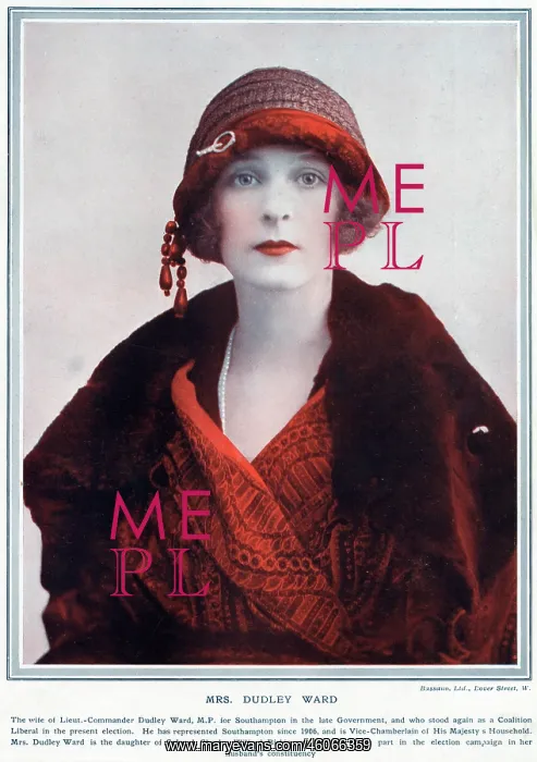 : Winifred Freda Dudley Ward : Winifred Freda Dudley Ward