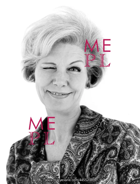  : WINKING. A woman winks at the camera