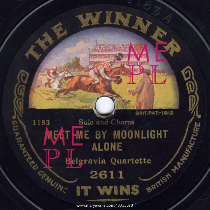 : The Winner record label featuring horseracing : The Winner record label featuring horseracing