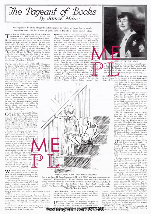 : Winnie-the-Pooh reviewed in The Graphic : Winnie-the-Pooh reviewed in The Graphic