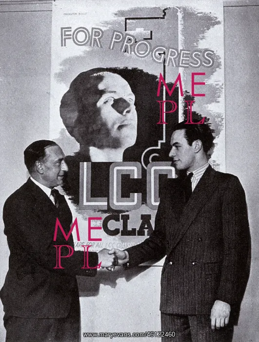 : Winning poster design for LCC evening classes : Winning poster design for LCC evening classes