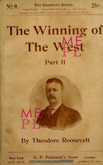 : THE WINNING OF THE WEST was first published ? : THE WINNING OF THE WEST was first published ?