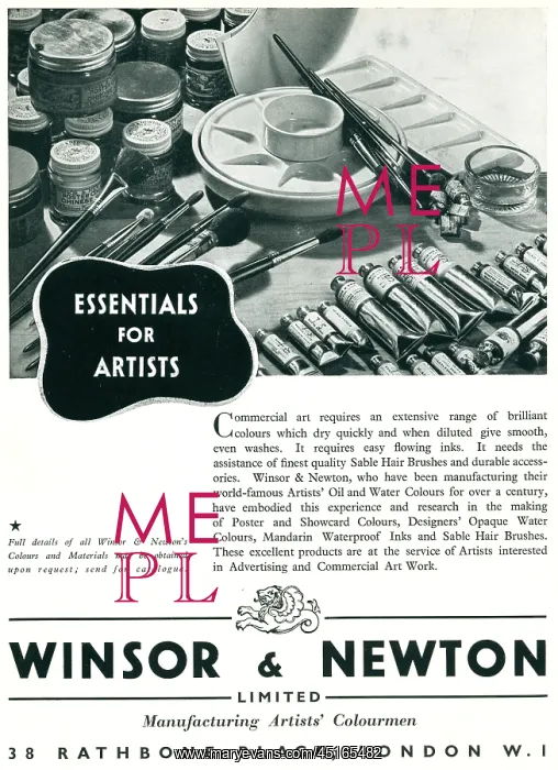  : Winsor & Newton Advertisement