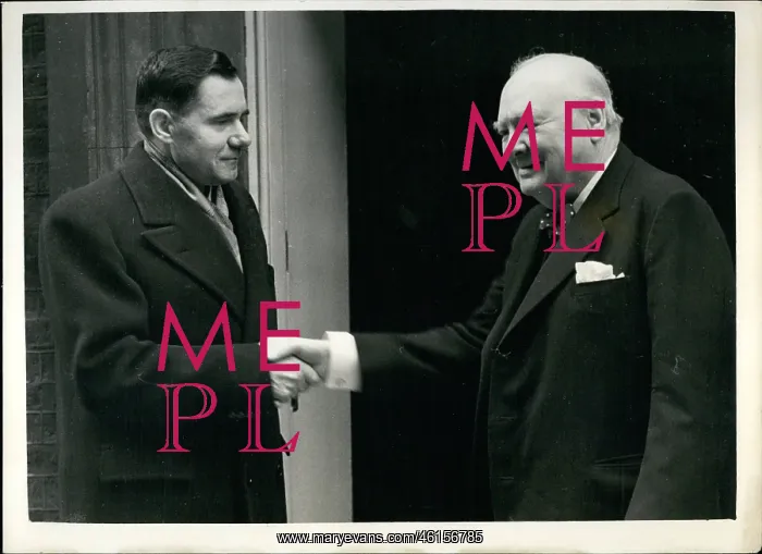 : Winston Churchill and Andrei Gromyko, Soviet ambassador : Winston Churchill and Andrei Gromyko, Soviet ambassador