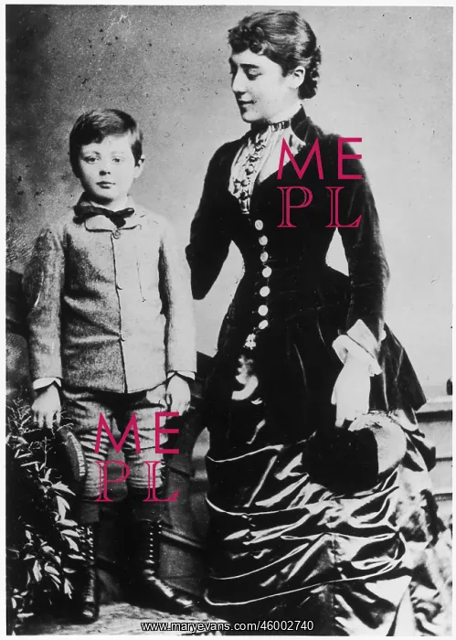 : WINSTON CHURCHILL & AUNT : WINSTON CHURCHILL & AUNT