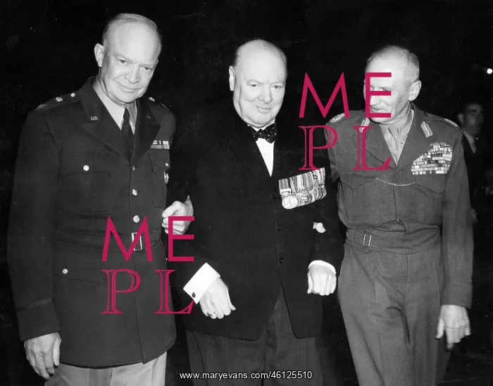 : Winston Churchill, Eisenhower and Montgomery : Winston Churchill, Eisenhower and Montgomery