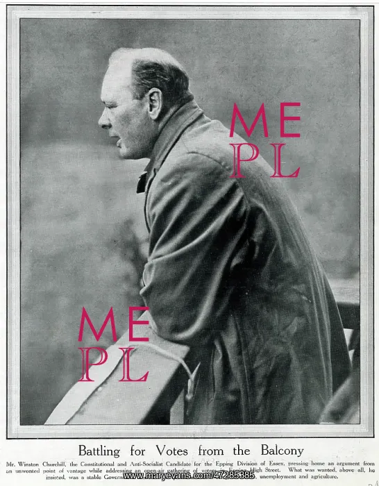 : Winston Churchill electioneering : Winston Churchill electioneering