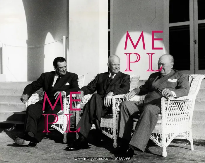 : Winston Churchill, Joseph Laniel, Dwight D Eisenhower : Winston Churchill, Joseph Laniel, Dwight D Eisenhower