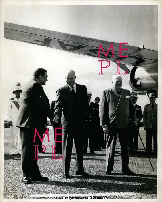 : Winston Churchill, Joseph Laniel, President Eisenhower : Winston Churchill, Joseph Laniel, President Eisenhower